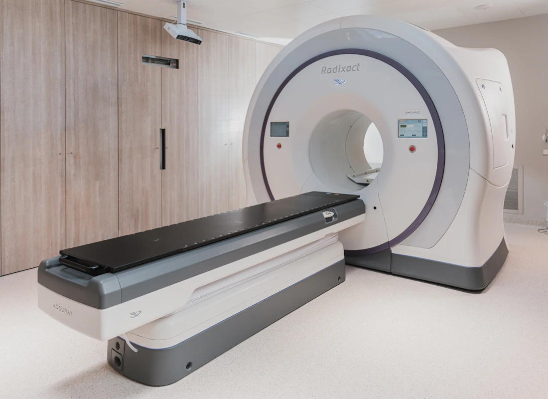 Modern high-tech medical imaging equipment in a clinic